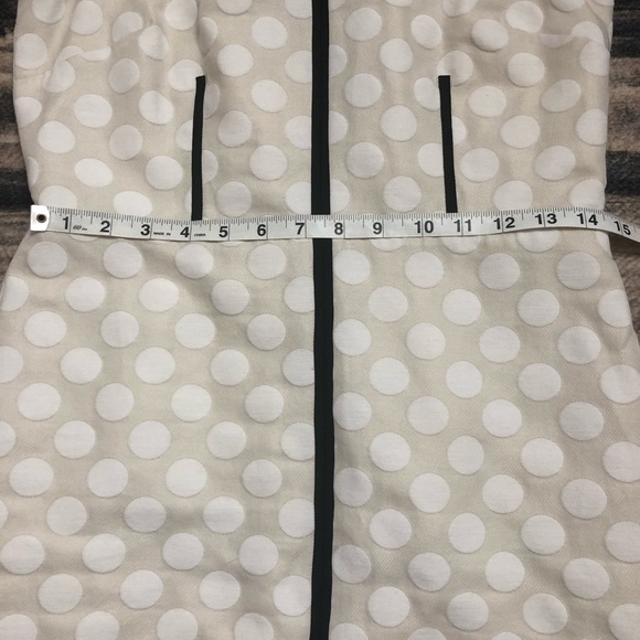 Ann Taylor Beige Sheath Dress Polka Dot - Picture 7 of 8